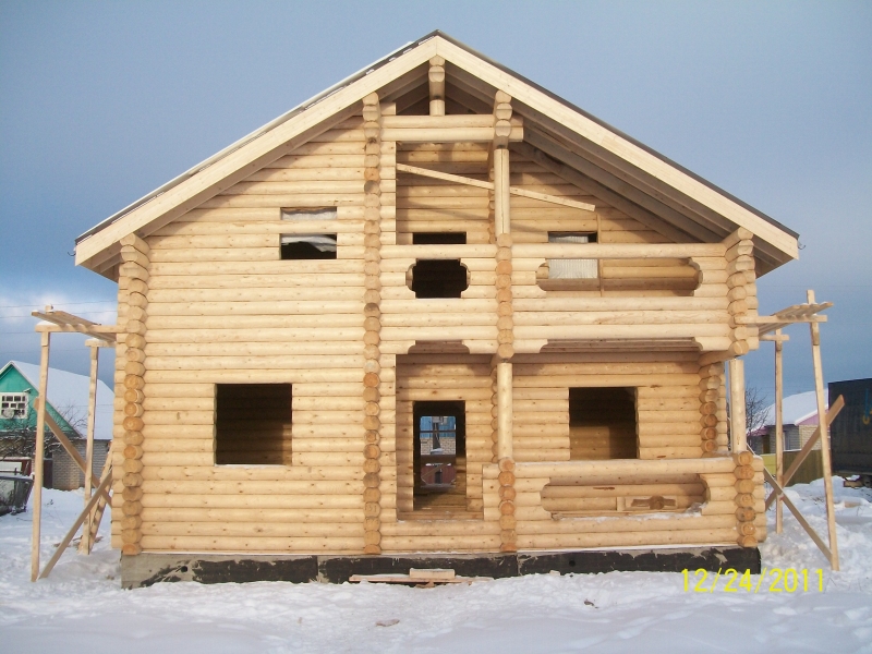 Проект деревянного дома из бревна 