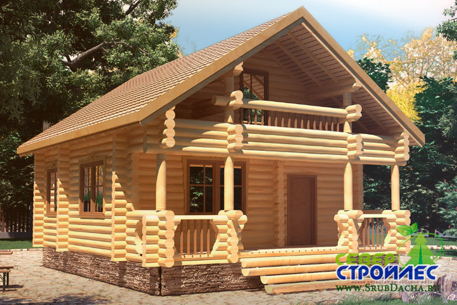 Projekti kupatila: katalog drvenih kuća u kombinaciji sa saunom 